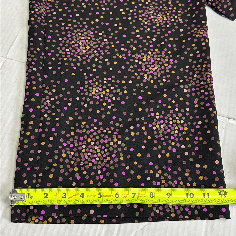 KATE SPADE NEW YORK Disco Dots Cropped Jumpsuit Womens 10 V‎ Neck Retro - Picture 14 of 16